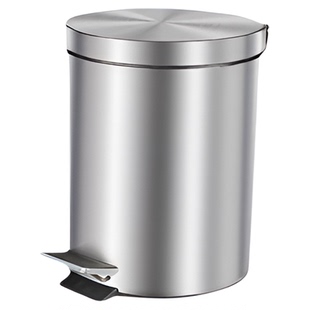 家用不锈钢带盖垃圾桶医用污物桶诊所脚踏式卫生桶圆桶形各种