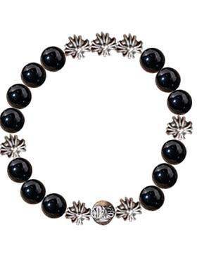 小众个性欧美OOTD男女黑玛瑙手链