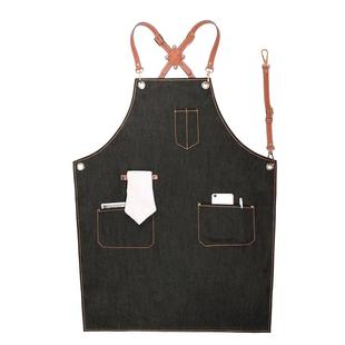 高级咖啡围裙餐饮工作服牛仔定制女花艺烘焙男士帆布防水耐磨专用