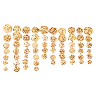 包18k金花托配件手工diy串珠隔片