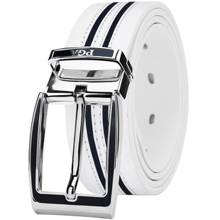 美国PGA高尔夫皮带 男士针扣皮带 头层牛皮腰带合金扣头 高端礼品