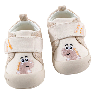 童泰春秋新款婴幼儿学步鞋男女宝宝休闲包头防踢鞋子外出防滑鞋