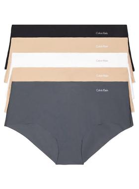 【五条装】Calvin Klein/凯文克莱CK女士三角裤纯色无痕内裤集货