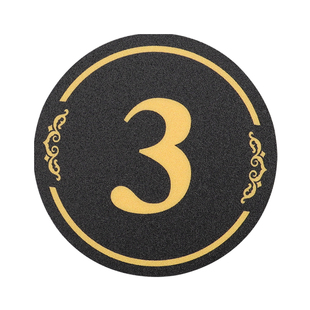 加厚磨砂PVC数字贴号码牌编号牌桌号牌不干胶数字桌号牌序号储物柜号码贴编号牌圆形防水数字贴纸塑片定制