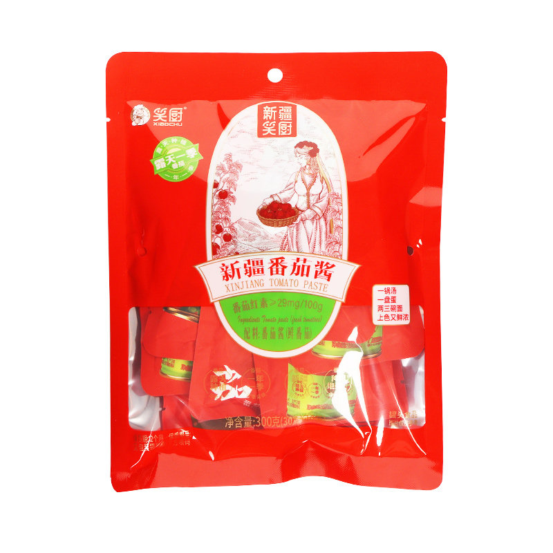 新疆笑厨纯番茄酱30g*10袋小包装