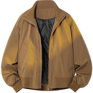 班尼路SK立领飞行员夹克男装冬季穿搭美式短款羽绒服外套棒球服YS