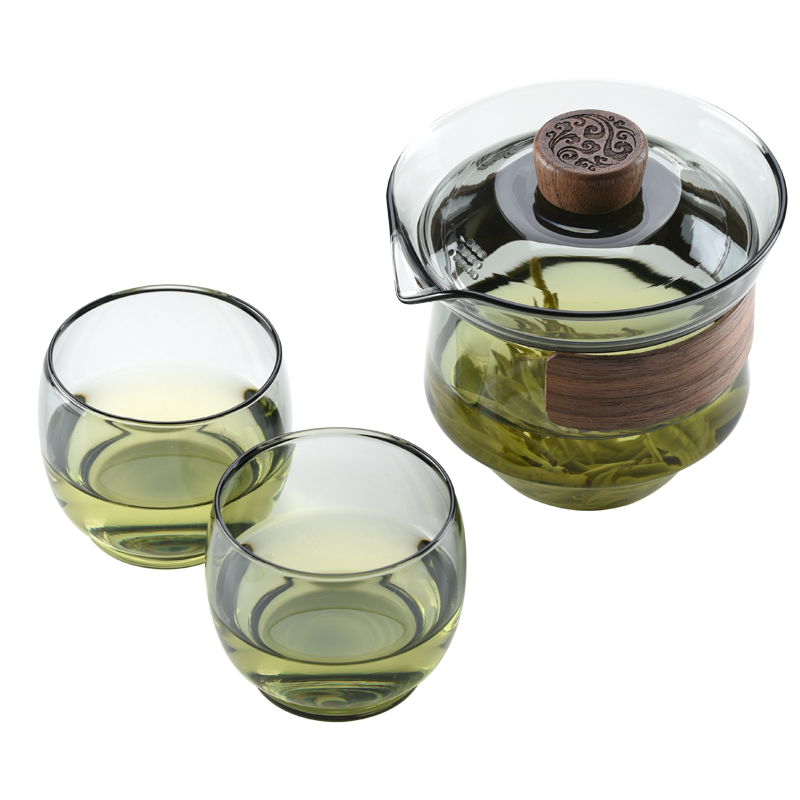 【茶友推荐】玻璃盖碗功夫茶具