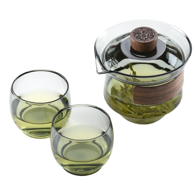 【茶友推荐】玻璃盖碗功夫茶具