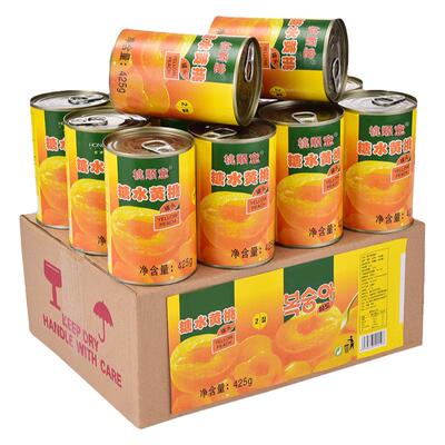 砀山黄桃罐头12罐装X425g