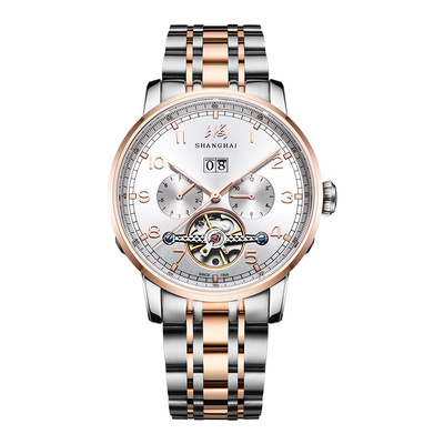 上海官方全自动机械表镂空飞轮