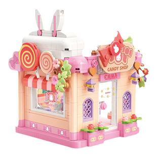 TOPTOY中国积木EMMA秘境森林惬意系列积木小屋建筑拼装女孩礼物