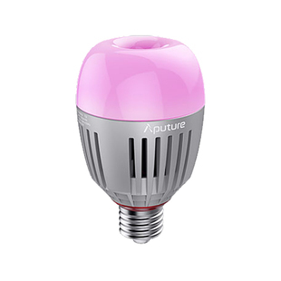 Aputure/爱图仕 B7C 灯泡抖音视频直播氛围led暖光灯全彩智能家居柔光摄影灯Accent小型多功能便携RGB补光灯