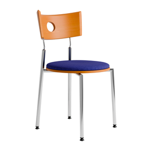 中古风包豪斯椅子网红家用小户型餐椅设计师不锈钢实木靠背餐桌椅