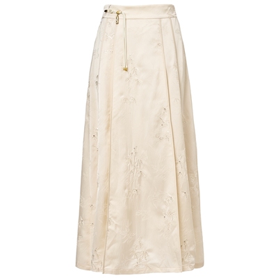 【奥莱】MAXRIENY雪竹马面裙新中式半身裙流苏盘扣长裙