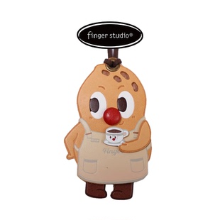 fingerstudio指作 咖啡包包挂件高级质感真皮可爱皮质挂饰lv包挂