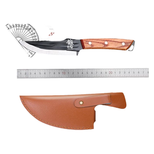 龙泉锻打剔骨刀杀猪专用刀具放血尖刀小菜刀家用商用屠牛羊分割刀