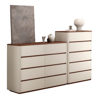 实木斗柜意式现代简约客厅卧室床