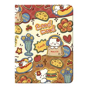 适用于苹果ipad11平板保护壳HelloKitty凯蒂猫iPadair6复古风iPad9第10代保护套iPadpro11寸mini5带笔槽air女