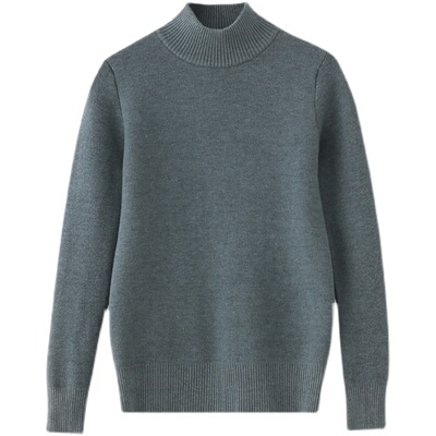 半高领加厚一体绒修身打底衫