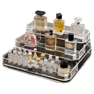 香水护肤品阶梯式收纳架
