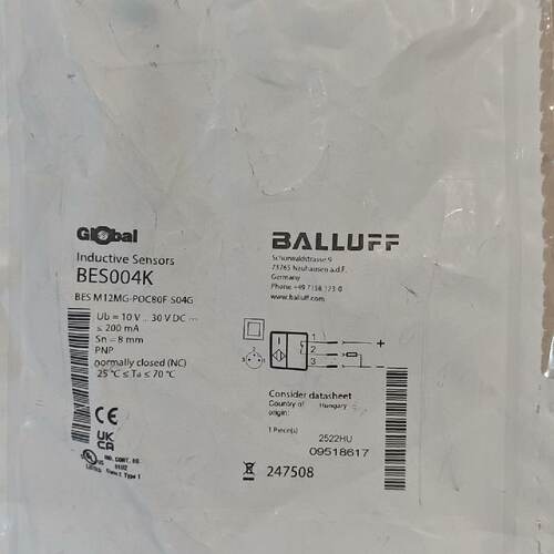 溢价-巴鲁夫传感器BES004K BES M12MG-POC80F