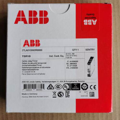 议价原装ABB安全继电器  Sentry TSR10 24VDC  2TLA010060R0000