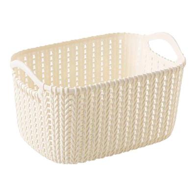 仿藤编多用途塑料收纳筐