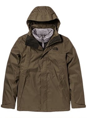 TheNorthFace/北面正品秋冬男户外保暖透气冲锋衣三合一4U7L|4N9U