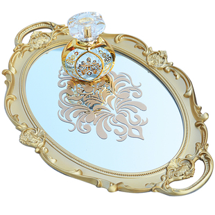 复古镜子托盘ins风摄影小摆拍饰品装饰摆件布景法式淘宝拍照道具