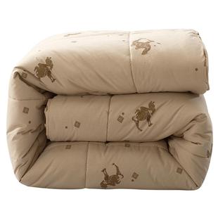 新疆驼毛被加厚保暖驼绒被子冬被春秋单双人学生纯棉被芯羊毛被褥