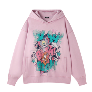 【猫和老鼠联名】BJHG不计后果连帽卫衣男款冬美式潮牌情侣卫衣女