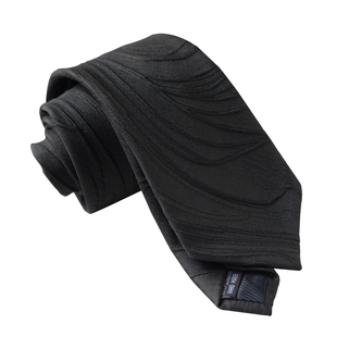 复古线纹花卉领带男女高级感西装衬衫配饰黑白优雅气质文艺时尚