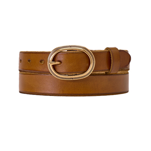 【头层牛皮】CULTUM开图腰带真皮复古百搭毛边做旧皮带男款