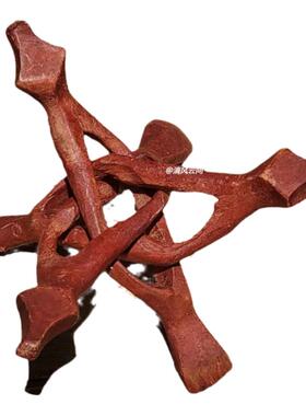 圣木支架红鼎摆设水晶底座