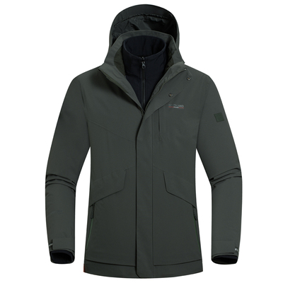 诺诗兰透气加绒防大雨冲锋衣