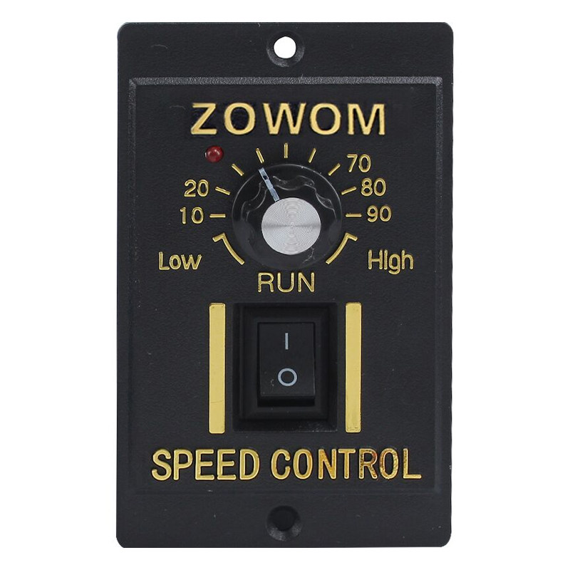 US-52交流220V电机输送带流水线可调无极控制调速器开关变速ZOWOM