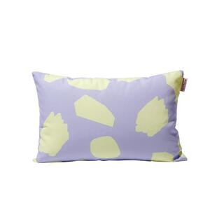 davidannie助睡眠枕头单个装车载靠枕简约印花条纹枕套带枕芯透气