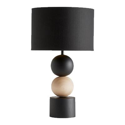 侘寂中古风创意设计师款实木台灯