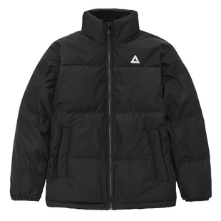 匹克男士短款羽绒服黑色保暖防水面包服冬季户外立领抗冻DF554210