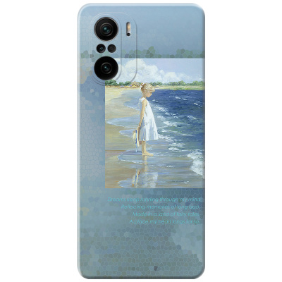 文艺小女孩适用小米红米k80手机壳k70/k60/k50/k40pro+电竞至尊版e油画可爱女款轻薄软