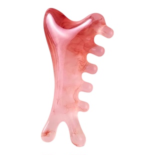 四合一多功能头皮按摩梳子树脂头部头疗疏通经络神器脸部刮痧提拉