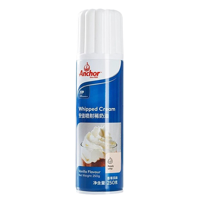 安佳喷射淡奶油250ml奶盖家用