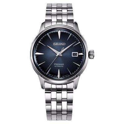 精工男士商务鸡尾酒时尚机械男表