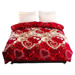 牛奶绒被套单件法兰绒冬季毛绒双面绒被罩单双人加厚珊瑚绒金貂绒