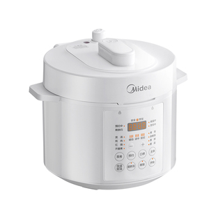美的0涂层电压力锅家用5升双胆智能无涂层饭煲高压锅新款官方正品