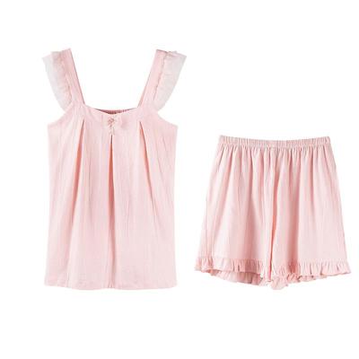 睡衣女夏季纯棉吊带短裤家居服