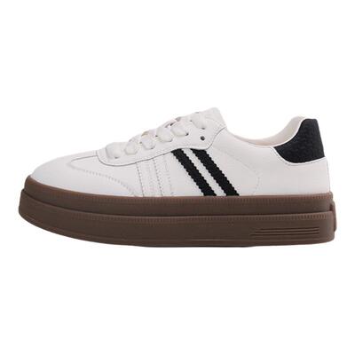 嘉俪多女鞋韩版休闲小白鞋牛皮