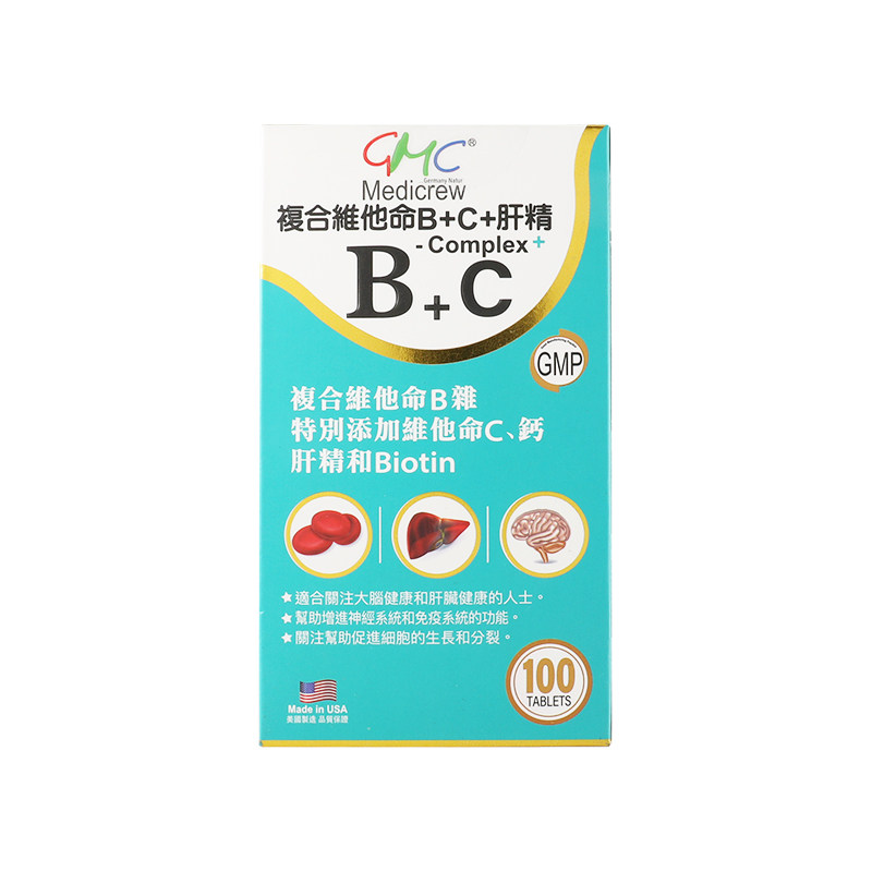 GMCMEDICREW复合维他命B+C+肝精