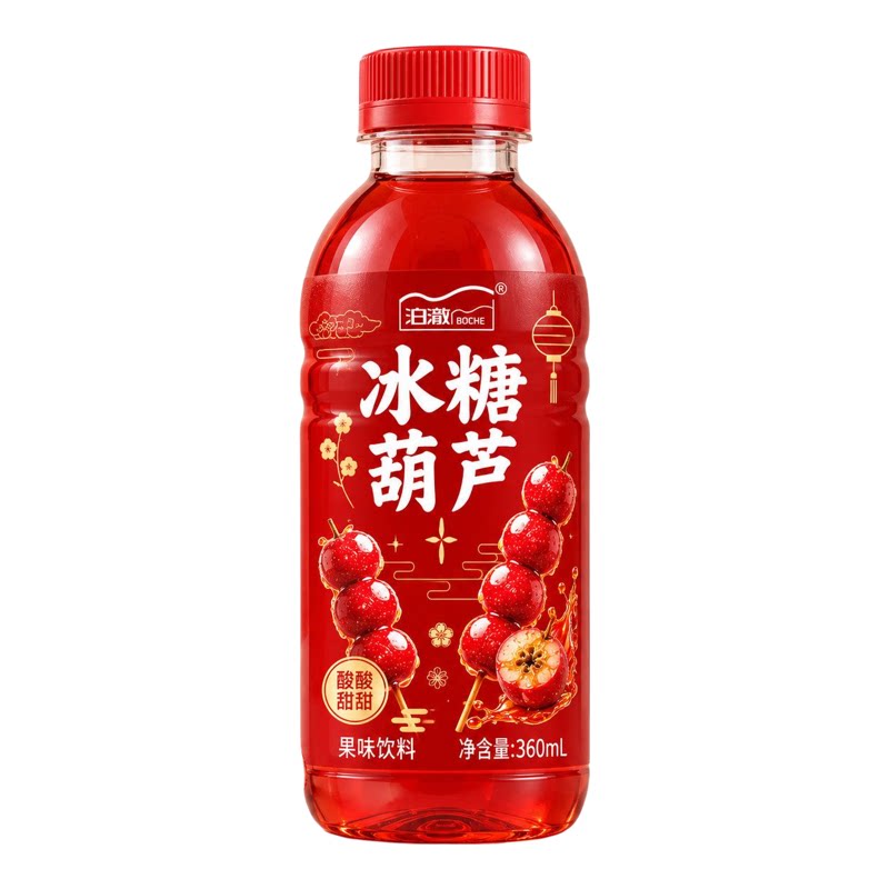 整箱优惠活动中冰糖葫芦饮料瓶装