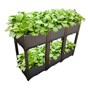 大号种植箱阳台种菜盆塑料种菜箱组合蔬菜种植盆屋顶户外花槽花箱